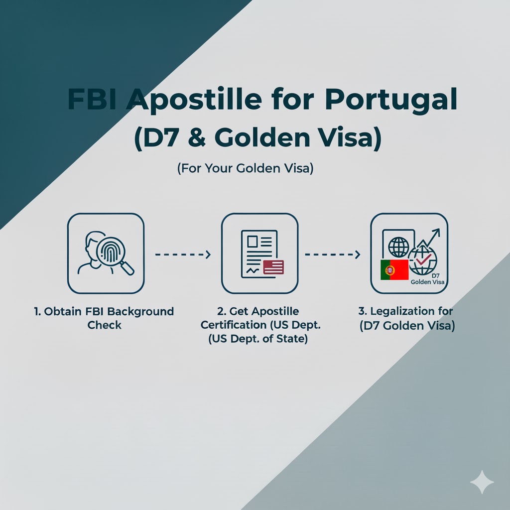 FBI Apostille for Portugal (D7 & Golden Visa)